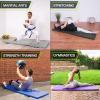 image:imageProSource TriFold Folding Thick Exercise Mat 6x2 with Carrying Handles for MMA Gymnastics Stretching Core WorkoutsPurple