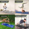 image:imageProsourceFit BiFold Folding Thick Exercise Mat 6x2 with Carrying Handles for MMA Gymnastics Core WorkoutsBlack