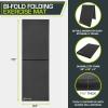 image:imageProsourceFit BiFold Folding Thick Exercise Mat 6x2 with Carrying Handles for MMA Gymnastics Core WorkoutsBlack