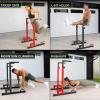 image:imageProsourceFit Dip Stand Station Heavy Duty Ultimate Body Press Bar with Safety Connector for Tricep DipsBlack