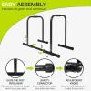 image:imageProsourceFit Dip Stand Station Heavy Duty Ultimate Body Press Bar with Safety Connector for Tricep DipsBlack