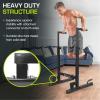image:imageProsourceFit Dip Stand Station Heavy Duty Ultimate Body Press Bar with Safety Connector for Tricep DipsBlack