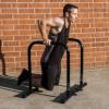 image:imageProsourceFit Dip Stand Station Heavy Duty Ultimate Body Press Bar with Safety Connector for Tricep DipsBlack