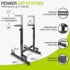 image:imageProsourceFit Dip Stand Station Heavy Duty Ultimate Body Press Bar with Safety Connector for Tricep DipsBlack
