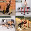 image:imageProsourceFit Dip Stand Station Heavy Duty Ultimate Body Press Bar with Safety Connector for Tricep DipsYellow