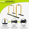 image:imageProsourceFit Dip Stand Station Heavy Duty Ultimate Body Press Bar with Safety Connector for Tricep DipsYellow