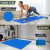 image:imageProsourceFit Exercise Puzzle Mat 1inch Checkered EVA Foam Floor Tiles wNonSlip Texture Interlocking Design for Adjustable Gym Surfaces Shock Absorbing Grey 24 SQ FT  6 TilesBlue