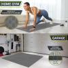 image:imageProsourceFit Exercise Puzzle Mat 1inch Checkered EVA Foam Floor Tiles wNonSlip Texture Interlocking Design for Adjustable Gym Surfaces Shock Absorbing Grey 24 SQ FT  6 TilesGrey