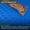 image:imageProsourceFit Exercise Puzzle Mat 1inch Checkered EVA Foam Floor Tiles wNonSlip Texture Interlocking Design for Adjustable Gym Surfaces Shock Absorbing Grey 24 SQ FT  6 TilesBlue