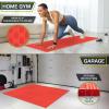image:imageProsourceFit Exercise Puzzle Mat 1inch Checkered EVA Foam Floor Tiles wNonSlip Texture Interlocking Design for Adjustable Gym Surfaces Shock Absorbing Grey 24 SQ FT  6 TilesRed