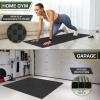 image:imageProsourceFit Exercise Puzzle Mat 1inch Checkered EVA Foam Floor Tiles wNonSlip Texture Interlocking Design for Adjustable Gym Surfaces Shock Absorbing Grey 24 SQ FT  6 TilesBlack