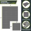 image:imageProsourceFit Exercise Puzzle Mat 1inch Checkered EVA Foam Floor Tiles wNonSlip Texture Interlocking Design for Adjustable Gym Surfaces Shock Absorbing Grey 24 SQ FT  6 TilesGrey