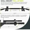 image:imageProsourceFit Pull Up Bar for Multi Use Fitness amp Home Gym ExerciseWall Mount