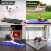image:imageProsourceFit TriFold Folding Thick Exercise Mat 6x4 with Carrying Handles for Tumbling Martial Arts Gymnastics Stretching Core WorkoutsBlack