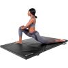 image:imageProsourceFit TriFold Folding Thick Exercise Mat 6x4 with Carrying Handles for Tumbling Martial Arts Gymnastics Stretching Core WorkoutsBlack