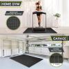 image:imageProsourceFit Weaved Pattern Extra Thick Exercise Puzzle Mat 1inch EVA Foam Interlocking Tiles for Protective Cushioned Flooring for Home and Gym Equipment Black 24 SQ FT 6 Tiles