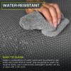 image:imageProsourceFit Weaved Pattern Extra Thick Exercise Puzzle Mat 1inch EVA Foam Interlocking Tiles for Protective Cushioned Flooring for Home and Gym Equipment Grey 72 SQ FT 18 Tiles