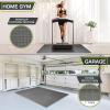 image:imageProsourceFit Weaved Pattern Extra Thick Exercise Puzzle Mat 1inch EVA Foam Interlocking Tiles for Protective Cushioned Flooring for Home and Gym Equipment Grey 24 SQ FT 6 Tiles