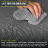 image:imageProsourceFit Weaved Pattern Extra Thick Exercise Puzzle Mat 1inch EVA Foam Interlocking Tiles for Protective Cushioned Flooring for Home and Gym Equipment Blue 72 SQ FT 18 TilesGrey