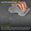 image:imageProsourceFit Weaved Pattern Extra Thick Exercise Puzzle Mat 1inch EVA Foam Interlocking Tiles for Protective Cushioned Flooring for Home and Gym Equipment Grey 24 SQ FT 6 Tiles