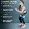 image:imageProsourceFit Wooden Balance Board NonSlip Wobble Core Trainer 1575in 395cm Diameter with 360 Rotation for Stability Training Full Body Exercises Physical TherapyRed