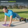 image:imageProsourceFit Wooden Balance Board NonSlip Wobble Core Trainer 1575in 395cm Diameter with 360 Rotation for Stability Training Full Body Exercises Physical TherapyPurple