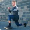 image:imageProsourceFit Wooden Rocker Balance Board AntiSlip Core Trainer 175in 395cm for Physical Therapy Exercise Stability Training Ideal Standing Desk Balance Board Black