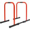 image:imageProsourceFit Dip Stand Station Heavy Duty Ultimate Body Press Bar with Safety Connector for Tricep DipsRed