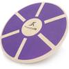 image:imageProsourceFit Wooden Balance Board NonSlip Wobble Core Trainer 1575in 395cm Diameter with 360 Rotation for Stability Training Full Body Exercises Physical TherapyPurple