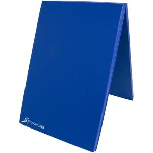 image:imageProsourceFit BiFold Folding Thick Exercise Mat 6x2 with Carrying Handles for MMA Gymnastics Core WorkoutsBlue