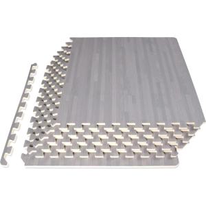 image:imageProsourceFit Wood Grain Puzzle Mat inch 6 EVA Foam Interlocking Floor Tiles 24 Sq Ft for Secure Indoor Room Workout Flooring and PlaymatSlate Grey  24 Sq Ft  6 Tiles
