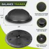 image:imageProsourceFit Balance Trainer Stability Exercise Half Ball with Resistance Bands and Pump for Yoga Aerobics Home Gym WorkoutBlack