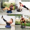 image:imageProsourceFit Balance Trainer Stability Exercise Half Ball with Resistance Bands and Pump for Yoga Aerobics Home Gym WorkoutBlue