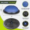 image:imageProsourceFit Balance Trainer Stability Exercise Half Ball with Resistance Bands and Pump for Yoga Aerobics Home Gym WorkoutBlue