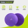 image:imageProsourceFit Core Balance Disc Trainer 14 Diameter with Pump for Improving Posture Fitness StabilityPurple