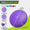 image:imageProsourceFit Core Balance Disc Trainer 14 Diameter with Pump for Improving Posture Fitness StabilityPurple