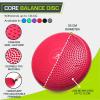 image:imageProsourceFit Core Balance Disc Trainer 14 Diameter with Pump for Improving Posture Fitness StabilityRed