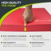 image:imageProsourceFit Exercise Balance Pad NonSlip Cushioned Foam Mat amp Knee Pad for Fitness and Stability Training Yoga Physical TherapyRed