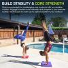 image:imageProsourceFit Exercise Balance Pad NonSlip Cushioned Foam Mat amp Knee Pad for Fitness and Stability Training Yoga Physical TherapyRed