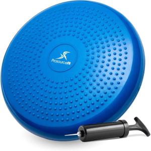 image:imageProsourceFit Core Balance Disc Trainer 14 Diameter with Pump for Improving Posture Fitness StabilityBlue