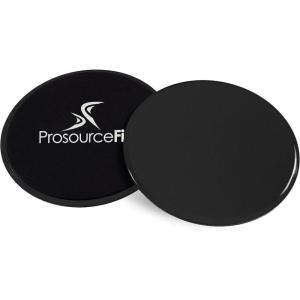 image:imageProsourceFit Core Sliding Exercise Discs DualSided Sliders for Use on Any Surface at Home or Gym for FullBody Workouts Set of 2Black