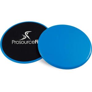 image:imageProsourceFit Core Sliding Exercise Discs DualSided Sliders for Use on Any Surface at Home or Gym for FullBody Workouts Set of 2Blue