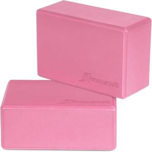 image:imageProsourceFit Foam Yoga Blocks High Density EVA Yoga Bricks 4x 6 x 9 Set of 2Pink
