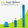 image:imageProsourceFit Flex Foam Rollers for Muscle Massage Physical Therapy Core amp Balance Exercises StabilizationBlue 12x3