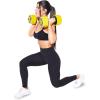 image:imageProsourceFit Adjustable Dumbbell amp Barbell Weight Set 2in1 Free Weights Available Home Gym EquipmentYellow 22lb