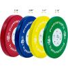 image:imageProsourceFit Competition Color Training Bumper Plates Rubber with Steel Insert Calibrated for Cross Conditioning Power Lifting Weight Training35lb