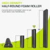 image:imageProsourceFit High Density Foam Rollers long Firm Full Body Athletic Massage Tool for Back Stretching Yoga Pilates Post Workout Muscle RecuperationBlack  18 X 3