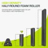 image:imageProsourceFit High Density Foam Rollers long Firm Full Body Athletic Massage Tool for Back Stretching Yoga Pilates Post Workout Muscle RecuperationBlack  12 X 3