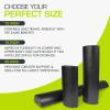 image:imageProsourceFit High Density Foam Rollers long Firm Full Body Athletic Massage Tool for Back Stretching Yoga Pilates Post Workout Muscle RecuperationBlack  18 X 3