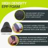image:imageProsourceFit High Density Foam Rollers long Firm Full Body Athletic Massage Tool for Back Stretching Yoga Pilates Post Workout Muscle RecuperationBlack  12 X 3